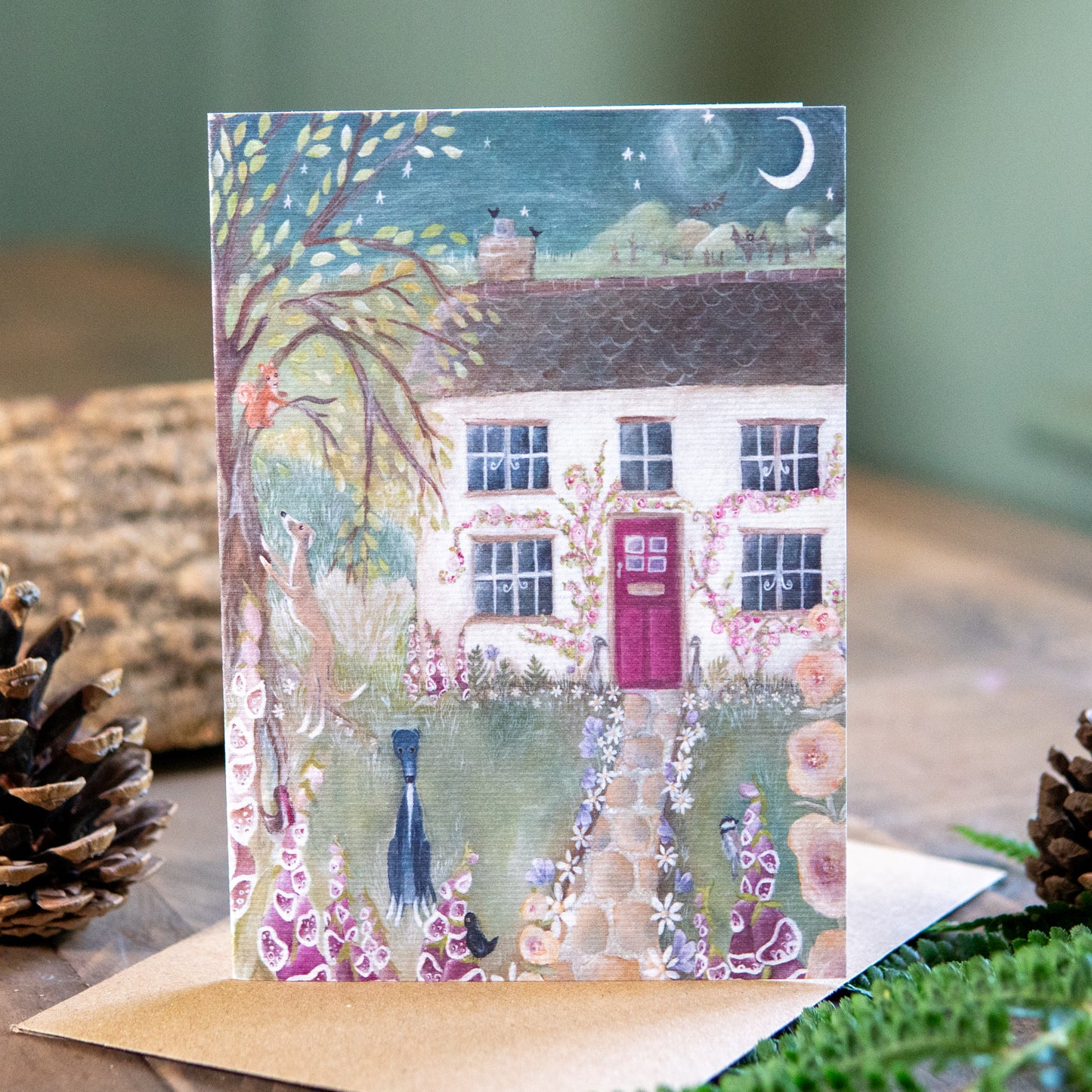 Cute Cottage Greeting Card | Foxglove Cottage| Everyday and Birthday Greeting Card