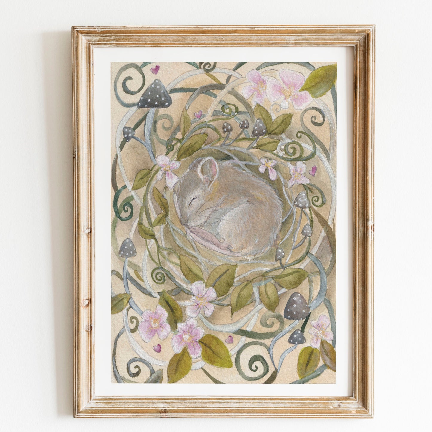 Mouse Nest Fine Art Print | Cosy