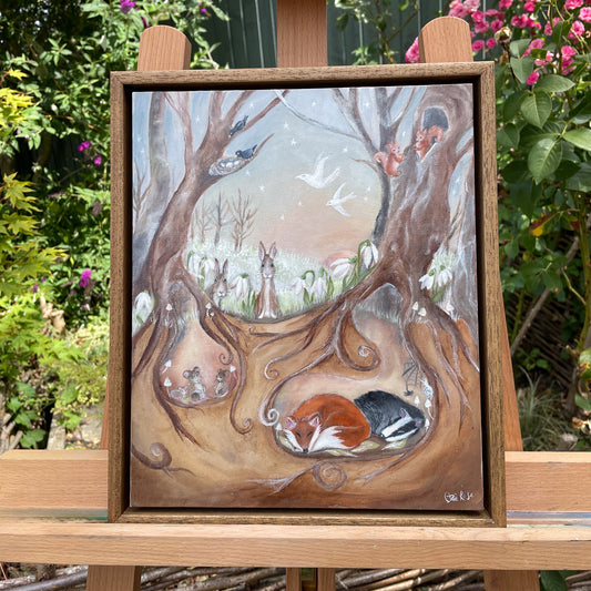 Whimsical woodland above and below the forest floor in Entangled
