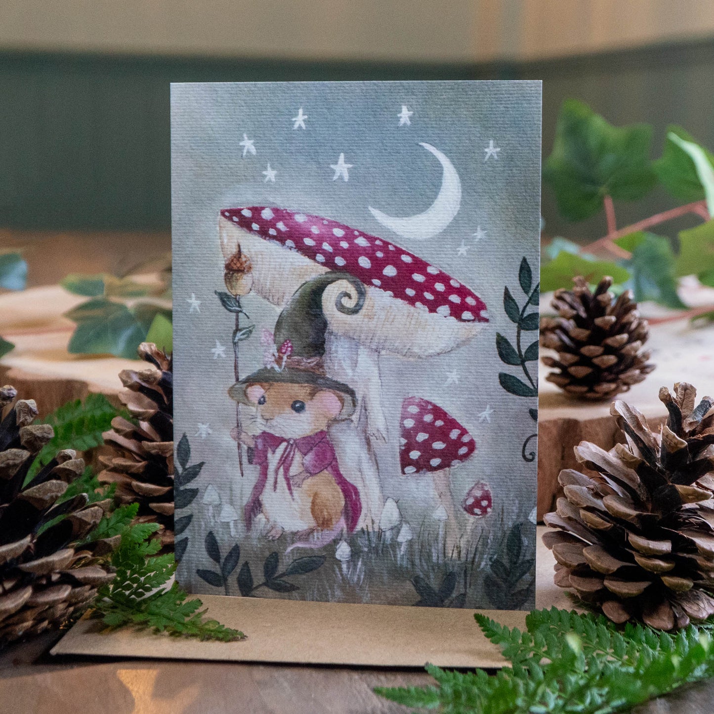 Whimsical Mouse Greeting Card | Adventure | Everyday and Birthday Greeting Card