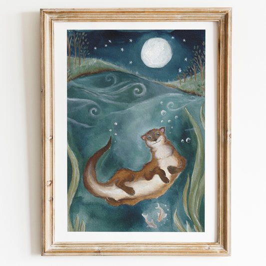 Otter Fine Art Print | River Dance
