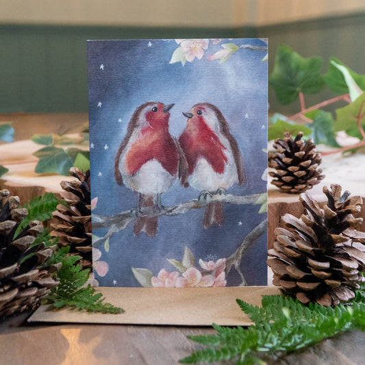 Storyteller | Woodland Magic Greeting Card | Robins